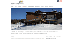 Desktop Screenshot of hotel-emeraude.com